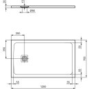 IDEAL STANDARD T5603FR Rechteck-Brausewanne Ultra Flat S +