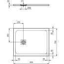 IDEAL STANDARD T5604FR Rechteck-Brausewanne Ultra Flat S +