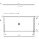 IDEAL STANDARD T5609FR Rechteck-Brausewanne Ultra Flat S +