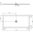 IDEAL STANDARD T5611FR Rechteck-Brausewanne Ultra Flat S +