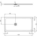 IDEAL STANDARD T5613FR Rechteck-Brausewanne Ultra Flat S +