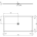 IDEAL STANDARD T5616FT Rechteck-Brausewanne Ultra Flat S +