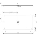 IDEAL STANDARD T5617FR Rechteck-Brausewanne Ultra Flat S +