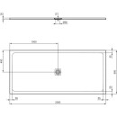 IDEAL STANDARD T5618FS Rechteck-Brausewanne Ultra Flat S +