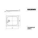 KALDEWEI 375000010666 DW CAYONOPLAN Mod.2220-1, 800 x 900,