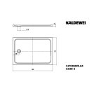 KALDEWEI 375500013676 DW CAYONOPLAN Mod.2225-1, 900 x 1300,