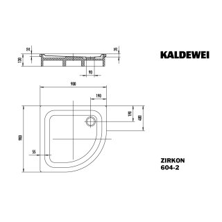 KALDEWEI 456948041001 DW ZIRKON MIT WANNENTRÄGER Mod.604-2,