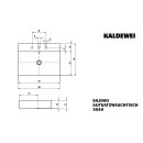 KALDEWEI 906407273671 Aufs.-WT SILENIO Mod.3049, 1200 x