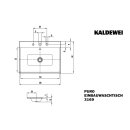 KALDEWEI 907107253001 Einbauwaschtisch PURO Mod.3169, 1200