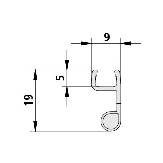 KERMI 6043138 17020 1x Dichtleiste