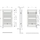 KERMI C3E1010550214XK Credo plus-E BH973x33x550mm