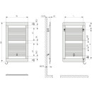 KERMI C3E1010750304XK Credo plus-E BH973x33x750mm