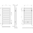 KERMI CTE1018750514XK Casteo -E BH1806x30x750mm P=1200W,RAL9016 MT,WRS wei&szlig;,rechts