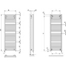 KERMI DUE2012450113XK Duett -E BH1188x74x484mm P=800W,RAL9016 SG,WRS wei&szlig;,links