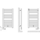 KERMI E0E1008450101XK Basic -E BH804x35x450mm 400W,RAL9016 SG,links,WWS wei&szlig;,SK1