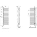 KERMI EAE1A10450102XK Credo Half flat-E BH1039x37x450mm