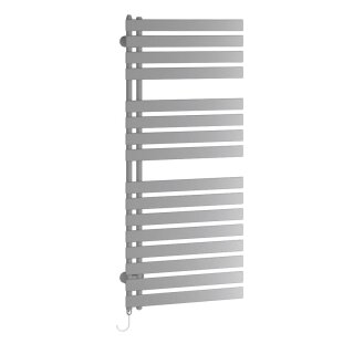 KERMI EAE1A14600213XK Credo Half flat-E BH1436x37x600mm P=800W,glanzsilber, WRS weiß, links