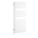 KERMI EAE1A18600213XK Credo Half flat-E BH1834x37x600mm P=800W,glanzsilber, WRS wei&szlig;, links