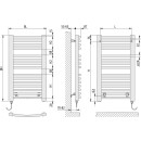 KERMI ERE1008450101XK Basic R-E BH804x35x450mm 400W,RAL9016 SG,links,WWS wei&szlig;,SK1