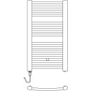 KERMI ERE1008450201XK Basic R-E BH804x35x450mm 400W,glanzsilber,links,WWS wei&szlig;,SK1