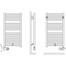 KERMI GCE1008450102XK Geneo circle-E BH810x40x431mm P=400W,RAL9016 SG,WWS wei&szlig;,rechts