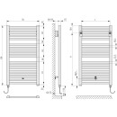 KERMI GQE1008600102XK Geneo quadris-E BH814x32x596mm P=400W,RAL9016 SG,WWS wei&szlig;,rechts