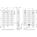 KERMI IDV1119750415XK Ideos -V E Zusatz BH1901x35x758mm P=800W,graphit met.,WRS swz,links