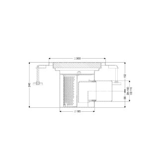 KESSEL 55154 Ablaufkörper einteilig Ferrofix