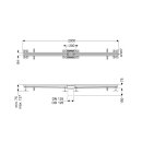 KESSEL 6102200 Caniveau fendu Ferrofix