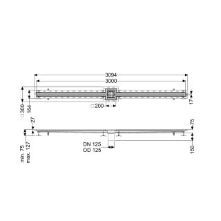 KESSEL 6302300 Schlitzrinne Ferrofix