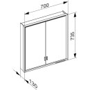 KEUCO 14327172301 SPS R. Lumos 14327, o. Ablagef.
