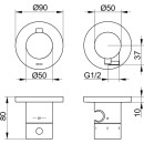 KEUCO 51553131231 THM Set UP Edition 400 51553,