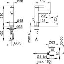 KEUCO 59501011001 EHM-WT-Mischer 130 IXMO 59501,