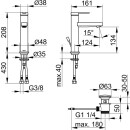 KEUCO 59501013001 EHM-WT-Mischer 130 IXMO 59501,