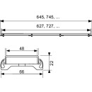 TECE 601585 TECEdrainline Designrost &quot;steel&quot; Edelst.