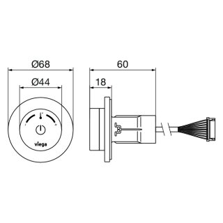 VIEGA 827830 Bedienelement Dusche 9121.4