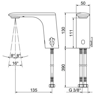 VIEGA 828301 Waschtischarmatur elektronisch