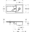 Villeroy &amp; Boch 333702R7 EB-SP Siluet 60 R 1000x510mm