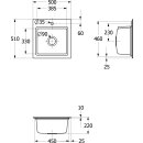 Villeroy &amp; Boch 335500R7 Einbausp&uuml;le Subway...