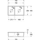 Villeroy &amp; Boch 338800KG Unterbausp&uuml;le Subway 80 U 440x750mm