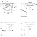 Villeroy &amp; Boch 4A406201 Waschbecken O.novo 600x460mm...