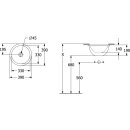 Villeroy &amp; Boch 4A5101R7 Unterbauwaschbecken Loop&amp;Friends