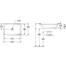 Villeroy &amp; Boch 4A5800R7 Unterbauwaschbecken Loop&amp;Friends 615