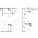 Villeroy &amp; Boch 4A70A6R1 Schrankwaschtisch Subway 3.0 1000x