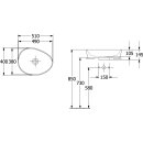 Villeroy &amp; Boch 4A7351AM Aufsatzwaschbecken Antao 510x400mm