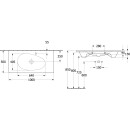 Villeroy &amp; Boch 4A76A2R7 Schrankwaschtisch Antao 1000x500mm