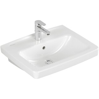 Villeroy & Boch 4A925501 Waschbecken Newo 550x440mm Eckig 1HL.