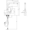 Villeroy &amp; Boch 969901LC K&uuml;chenarmatur Steel Shower Window