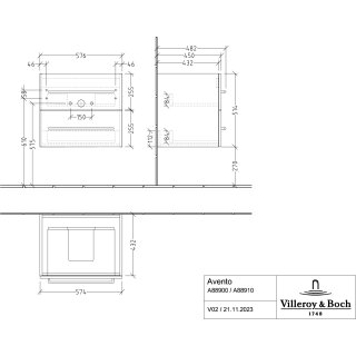 Villeroy & Boch A88900VR WTUS Avento A88900 576x514x484mm 2