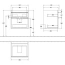 Villeroy &amp; Boch A92301VM WaschbeckenUS Venticello 553x590x502